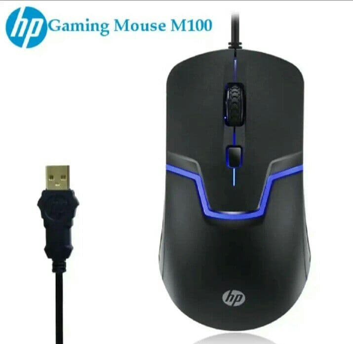 HP M100 Optical USB Wired Mouse - Image 1
